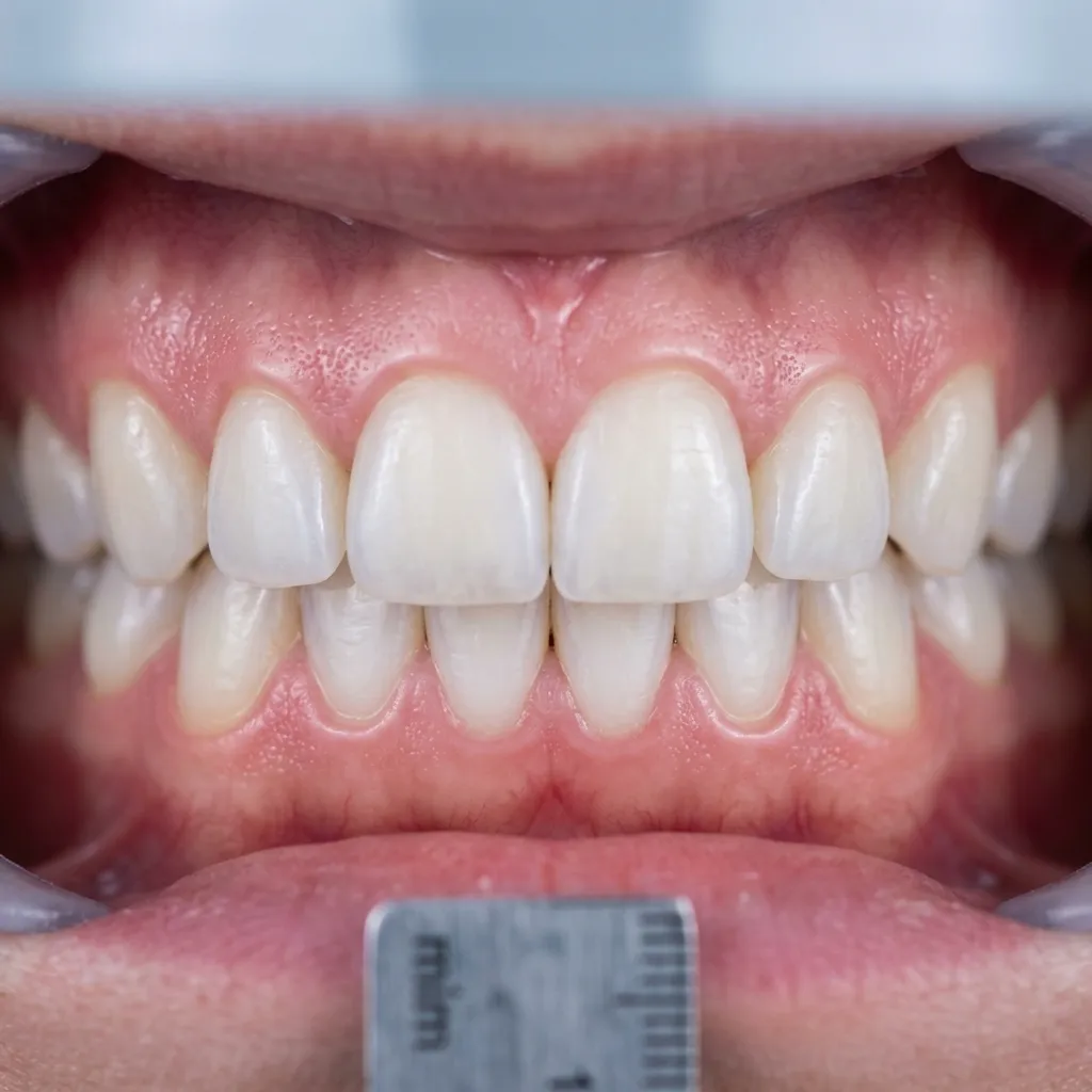 Closed teeth gap after Invisalign treatment Oakville